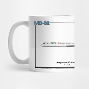 McDonnell Douglas MD-82 - Bulgarian Air Charter (Art Print) Mug